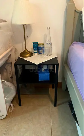 Ikea knarrevik bedside table black 42x34x52cm