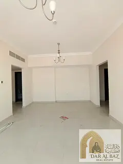 Two-bedroom apartment with a living room available for annual rent in Al Butina, Sharjah. Located in