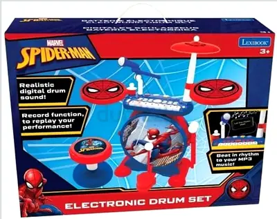 Lexibook Spider-Man Electronic Drum Set for children.