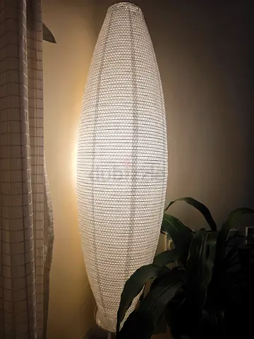 White Fabric Wall Sconce / Decorative Wall Lamp (Used)