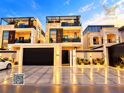 فيلا 5 غرف مع مسبح للإيجار في الباهية عجمان | جاهزة للسكن | 170 ألف سنويًا
