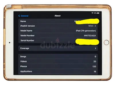 Ipad 7th generation UAE version with box