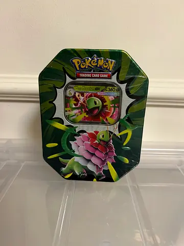 Pokémon Ascended Heroes Mega Meganium ex Tin | 4 Packs | Sealed