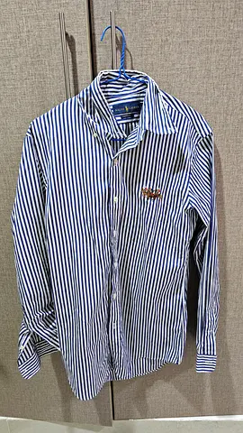 Ralph Lauren Polo striped cotton shirt - size label visible