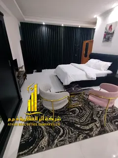 For monthly rent in Ajman - Studio apartment with balcony sea view 🏢 Property Details: ✨ Spacio