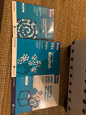 Set of 3 Oxford/Bond 11+ English Practice Workbooks