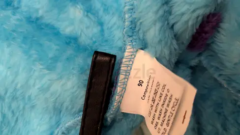 Light blue fuzzy kids hoodie / jacket - size 90 (approx 18-24 months)