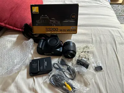 Nikon D3200 DSLR with 18-55mm VR II Kit + Accessories hardly used condition