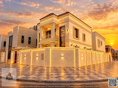 Corner villa for sale in Al Helio 2, including registration fees.