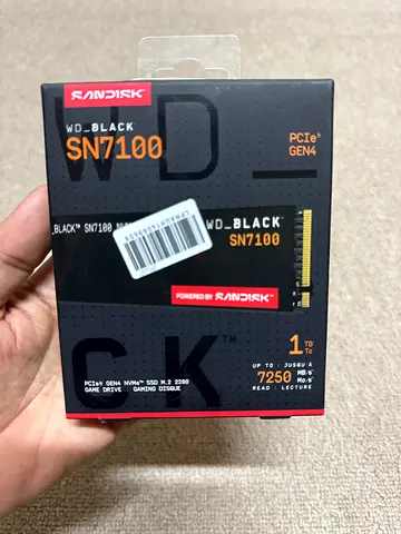WD_BLACK SN7100 1TB NVMe SSD – PCIe Gen4 M.2 2280, Up to 7250MB/s Read & 6900MB/s Write, DRAM-less,