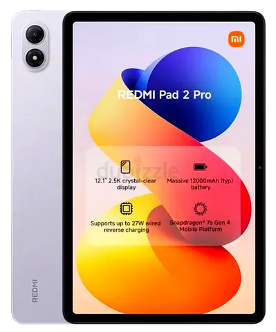 REDMI Pad 2 Pro 12.1-inch Tablet Lavender Purple 8GB RAM 256GB WiFi with Inbox Keyboard and Smart Pe