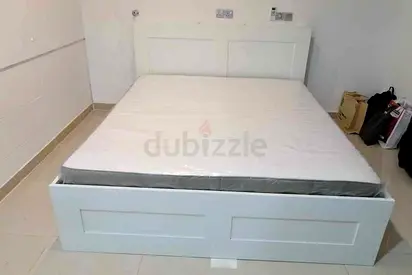IKEA brimnes bed with mattress king size