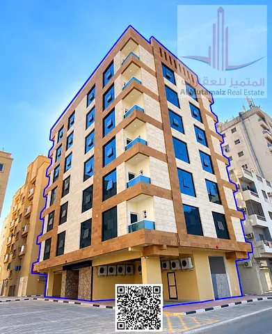 Residential Commercial Building for Sale in Ajman Industrial 2 with 24 Two Bedroom Apartments 2 Studios 1 Shop and 7 Parking Spaces