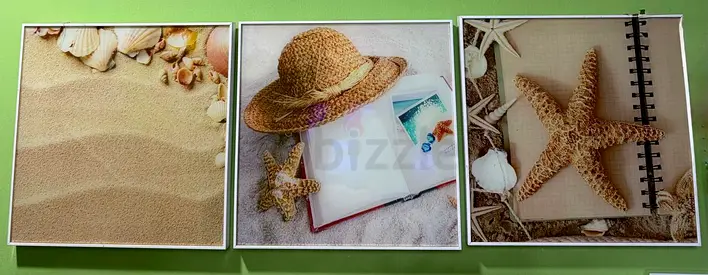 3 Piece Beach Themed Picture Set