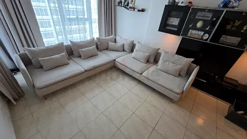 IKEA Sodhermn Corner Sofa Beige