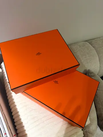 Two Hermes Orange Gift Boxes (Authentic Packaging)