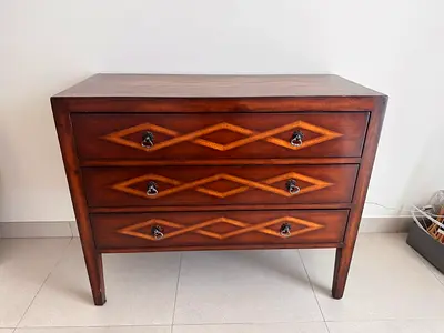 Solid Wood Chest of Drawers / Dresser with 3 Drawers - Good Condition