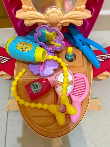 Pink Pull-Along Toy Plane with Wheels - Good Condition