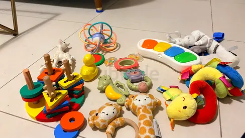 Baby teething and rattle toys