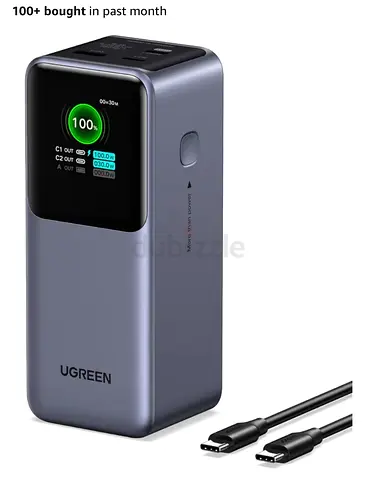 UGREEN Nexode 20000mAh 130W Portable PD Power Bank for MacBook Pro 16
TFT smart display, 72 Wh, flig