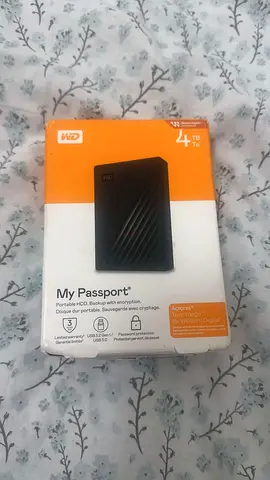 WD My Passport 4TB Portable External Hard Drive - Sealed Box