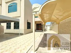 Villa for annual rent in the Sharqan area of ​​Sharjah, featuring four bedrooms, five bathrooms,