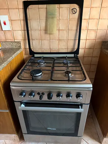 FREE-Stainless Steel 4-Burner Gas Cooker with Oven -