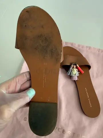 Sophia Webster Leather Tassel Slides / Sandals – EU 40 (Fits 39)