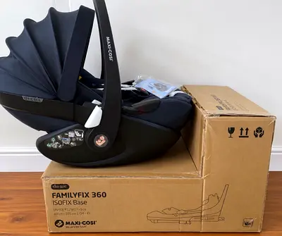 Maxicosi pebble 360 pro car seat and slide technology base