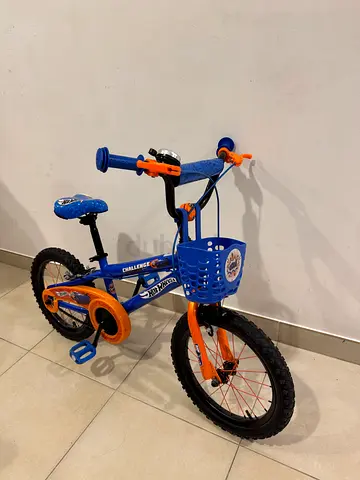 Kids'  Bicycle — Blue & Orange