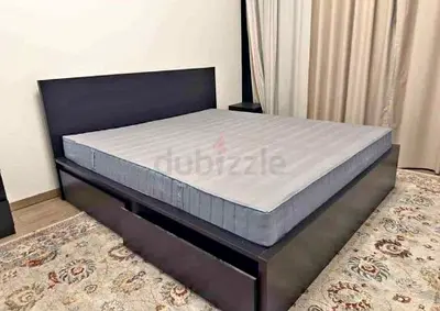 Ikea King Size Bed with Mattress Available in Perfect Condition