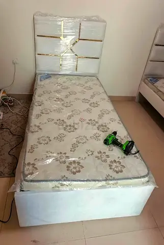BRAND NEW SINGLE BED WITH MATTRESS FOR SALE