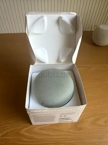 Google Home Mini Smart Speaker, Chalk - Boxed, Excellent