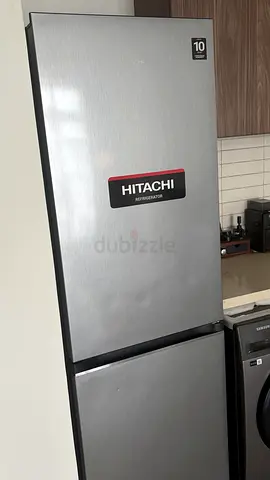 Hitachi Bottom Freezer Fridge 410L (R-B410PUK6), 2 years old