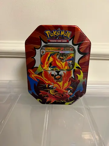 Pokémon Ascended Heroes Mega Emboar ex Tin | 4 Packs | Sealed