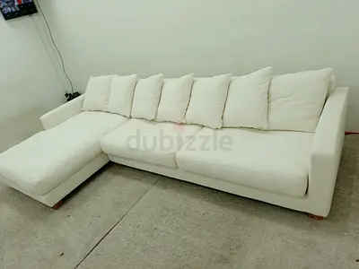 Perfect condition loom collection brand feather 🪶 filled cushions lshape sofa