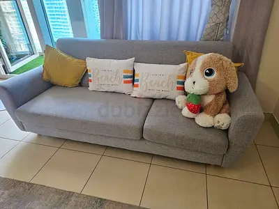 Light grey 3-seater sofa in good condition
