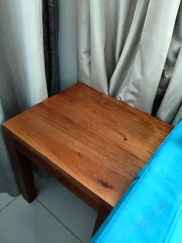 Solid Wood Side Table / Nightstand - Natural Finish