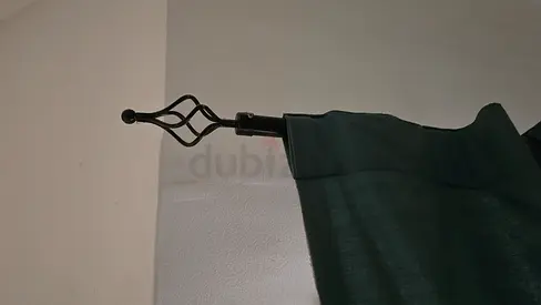 Decorative metal curtain rod - used