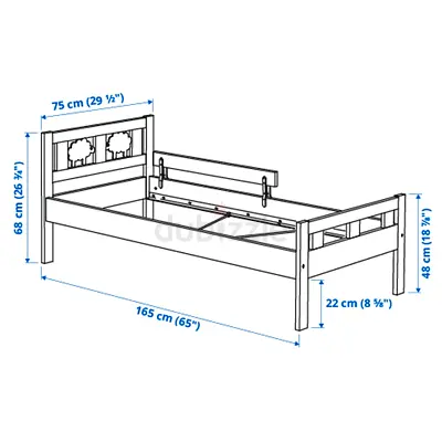 IKEA KRITTER kids Bed Frame with mattress