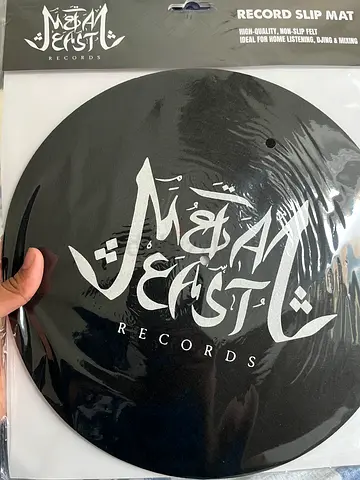 New Moai Music Records Slip Mat for Turntable (Black)