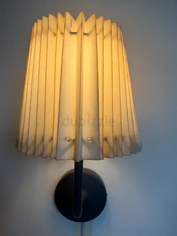 LAMP from IKEA - Pleated Fabric Wall Sconce - Beige/Black Modern Design
