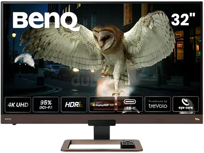 BenQ 32 inch Bezel-Less HDR 400 IPS Entertainment Monitor, EW3280U