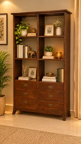 Marina Home Solid Wood Bookshelf
