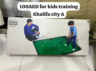 Kids Pool Golf / Mini Indoor Pool & Golf Training Set - New in Box
