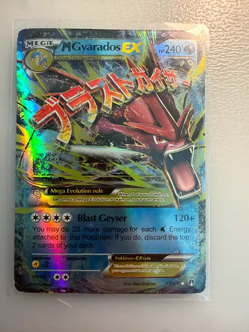 Mega Gyarados EX Full Art Holo Pokémon Card - Single Collector Card