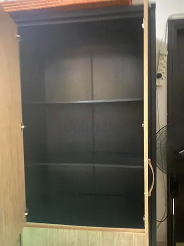 Wooden Storage Cabinet / Wardrobe with Shelves - Good Condition