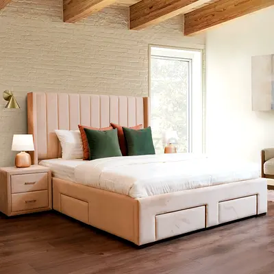 BRAND New High Quality Luxury King Size Bed Including Spring Mattress