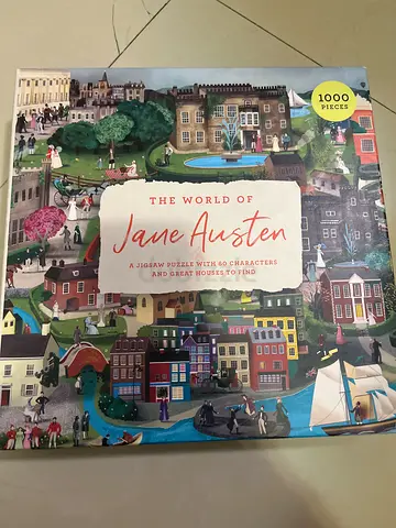1000-piece 'The World of Jane Austen' jigsaw puzzle - like new