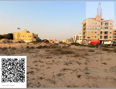 أرض للبيع في الجرف 2 عجمان زاوية شارعين ثالث قطعة من شارع جدة رخصة بناء ومخطط جاهز أرضي وطابقين بسعر 900 ألف درهم